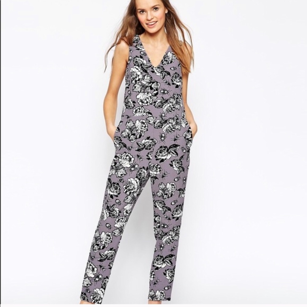 LAST CALL ASOS floral jumpsuit with pockets